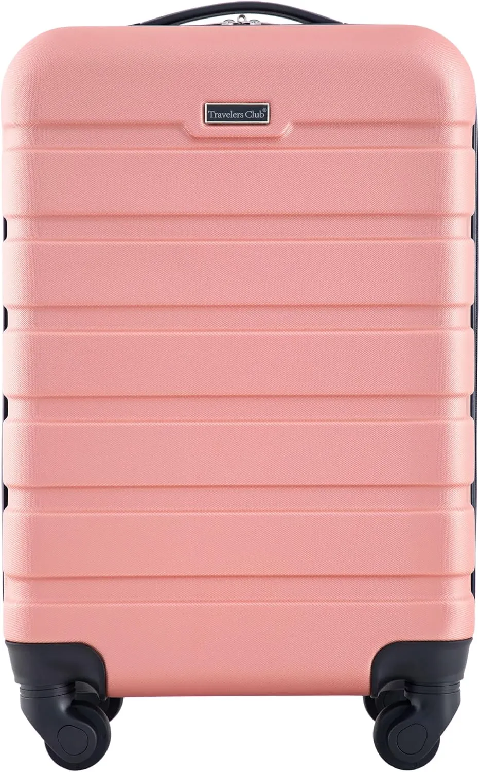 Travelers Club Harper Luggage, Rose Gold, 20-Inch Carry-On