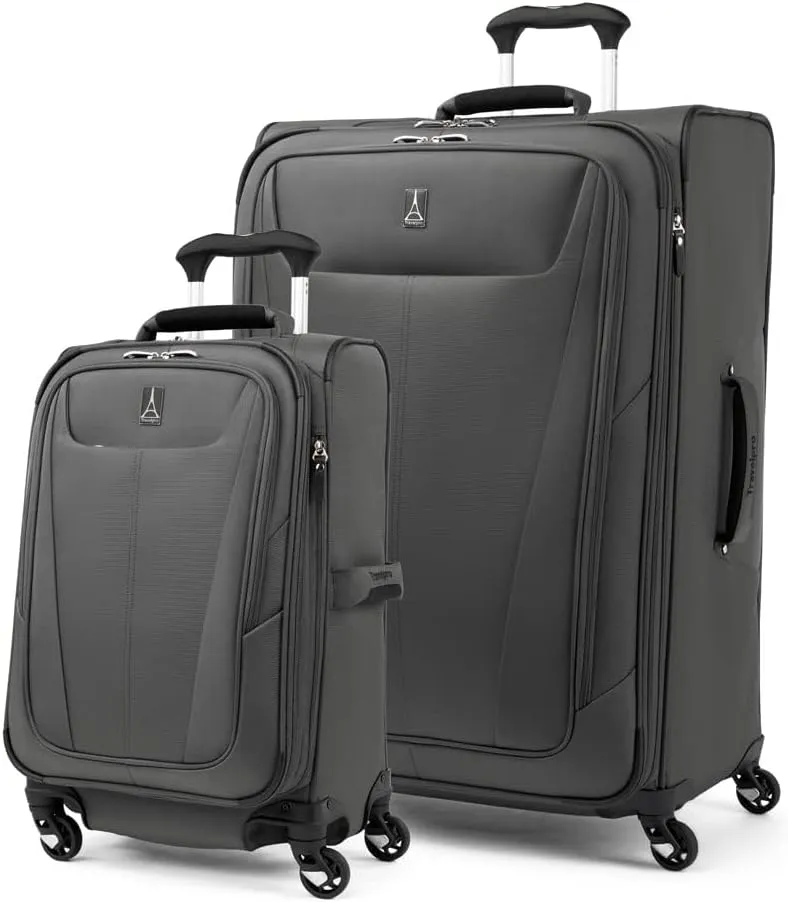 Travelpro Maxlite 5 Softside Expandable Luggage with 4 Spinner Wheels, Lightweight Suitcase, Men and Women, Shadow Grey, 2-Piece Set (21/29)