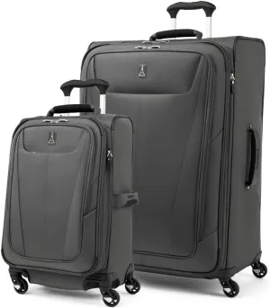 Travelpro Maxlite 5 Softside Expandable Luggage with 4 Spinner Wheels, Lightweight Suitcase, Men and Women, Shadow Grey, 2-Piece Set (21/29)