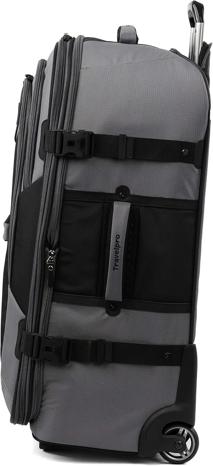 Travelpro Unisex-Adult Bold Softside Expandable Rollaboard Upright Luggage, Grey/Black, Checked-Large 28-Inch