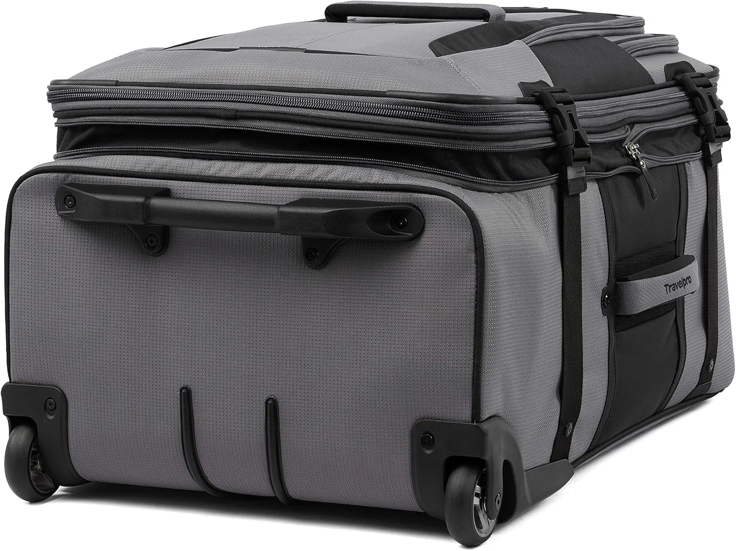 Travelpro Unisex-Adult Bold Softside Expandable Rollaboard Upright Luggage, Grey/Black, Checked-Large 28-Inch