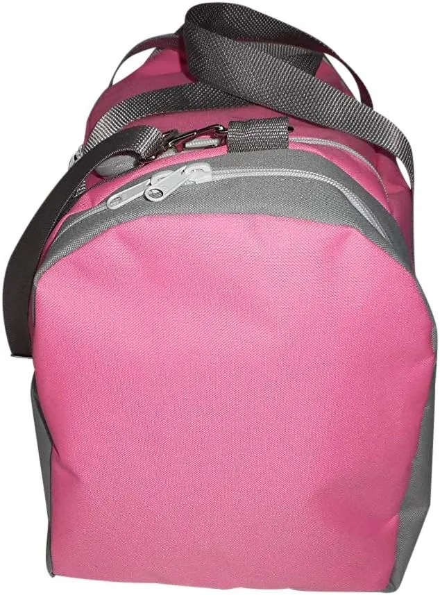 Triple Carry-on with U opening,two separate compartment one on each end plus front pocket. (Pink)