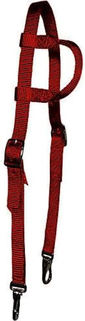 Triple E Nylon Trail Single Ear Bridle Red