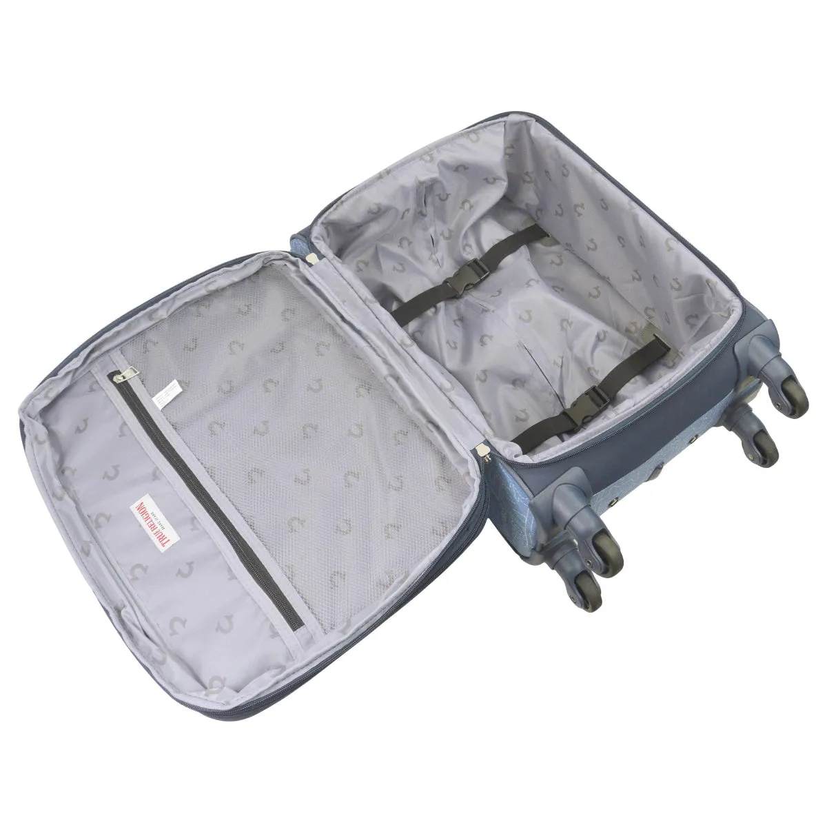 True Religion Blue 23" Soft Sided Expandable Spinner Luggage