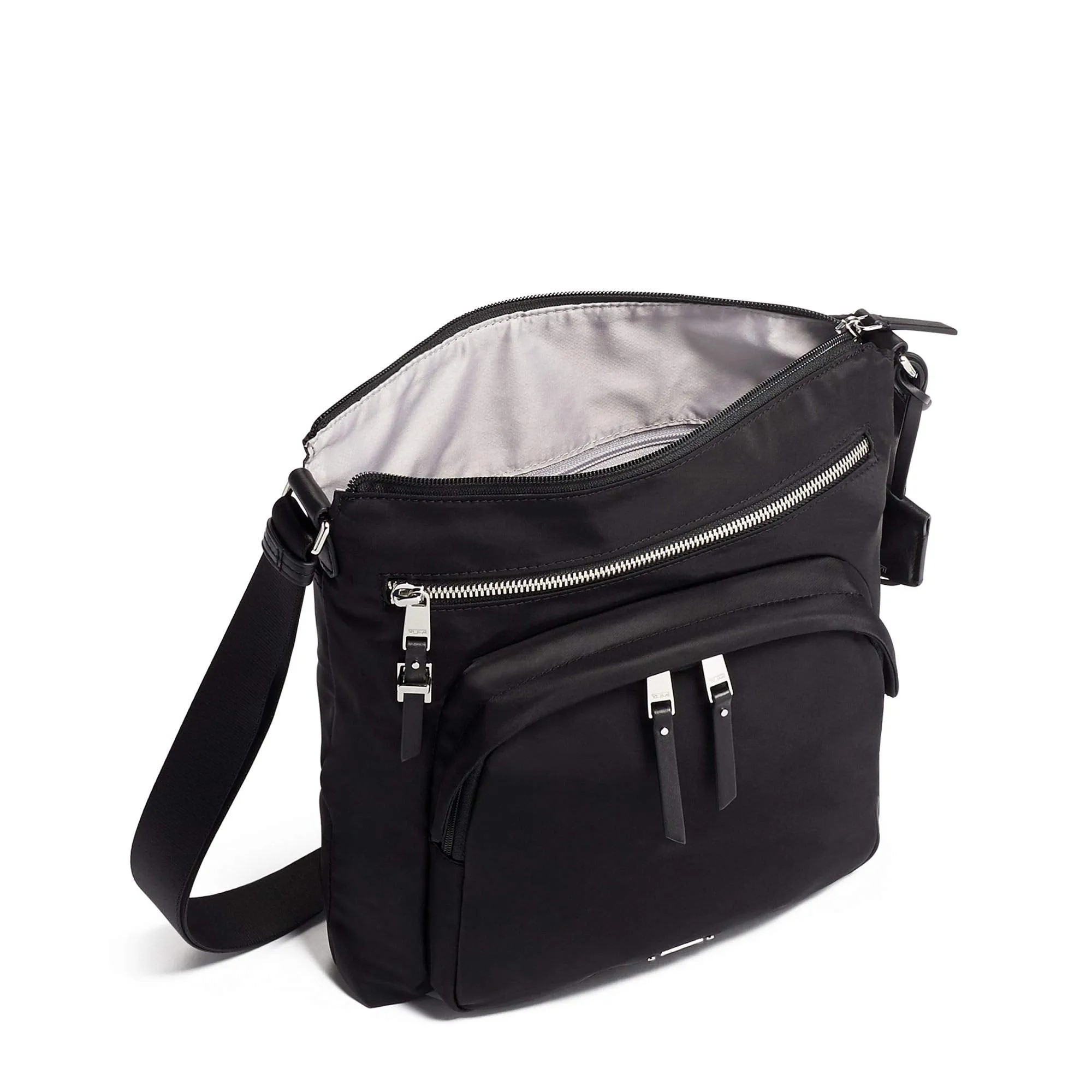 Tumi Voyageur Carmel Crossbody Black/Silver One Size