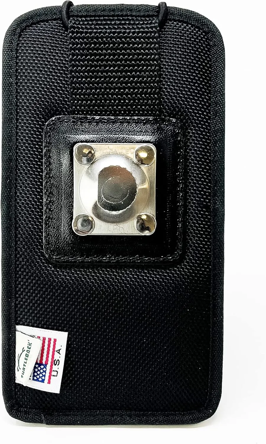 Turtleback Belt Holder Made for Sonim XP10 Phone, Vertical Black Nylon with Rotating Metal Belt Clip