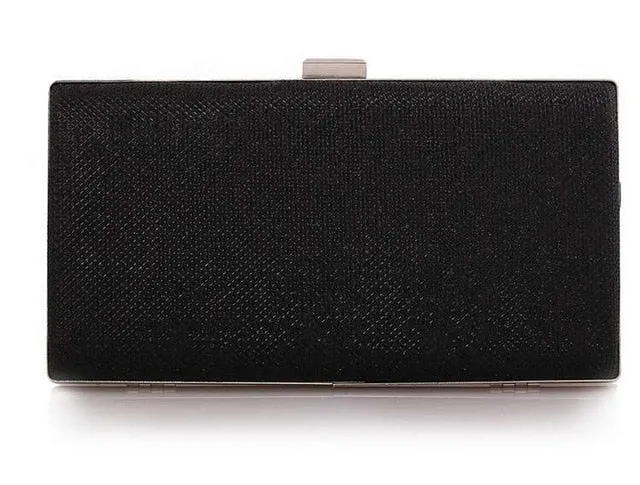 Two Black/Gold Day Clutch Clutch Stable Evening Purse Fast dispatch Party Clutch Sequin Diamond Crystal Chain Banquet Bag Female Women Silver Wedding