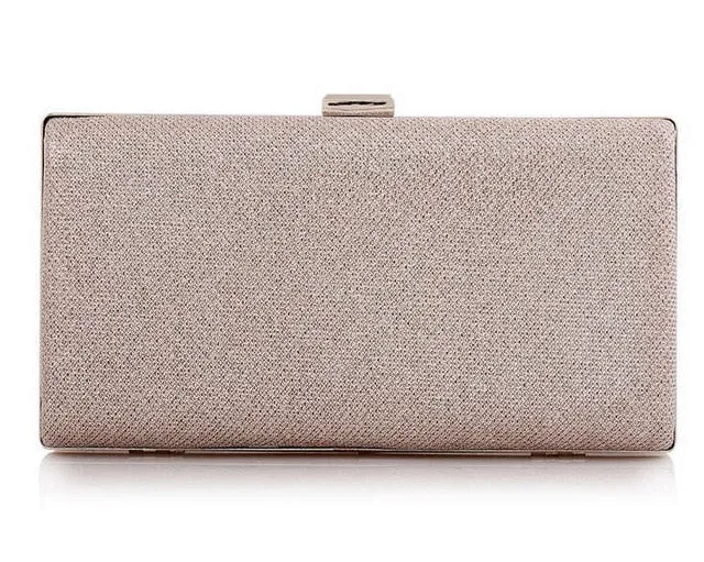 Two Black/Gold Day Clutch Clutch Stable Evening Purse Fast dispatch Party Clutch Sequin Diamond Crystal Chain Banquet Bag Female Women Silver Wedding