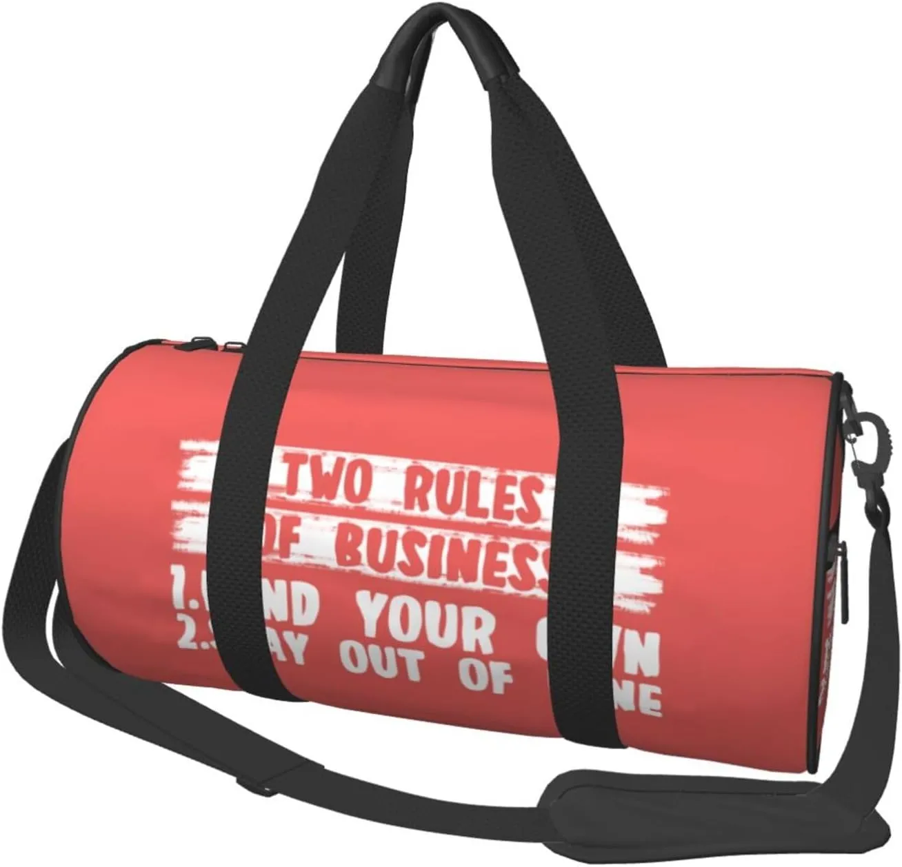 Two Rules Of Business, Mind Your Own Duffel Bag Gym Bag Travel Sports Tote Large Foldable Beach Swim Yoga8
