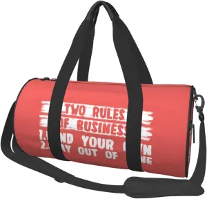 Two Rules Of Business, Mind Your Own Duffel Bag Gym Bag Travel Sports Tote Large Foldable Beach Swim Yoga8