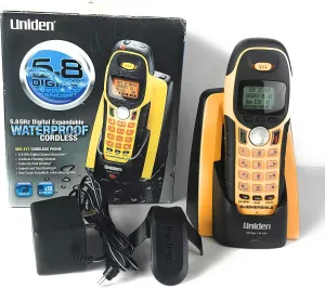 Uniden 5.8GHz Expandable Water-Submersible Handset Phone with Call Waiting/Caller ID