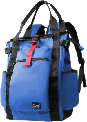 Unisex Laptop Tote Backpack Convertible Lightweight Nylon Water-Resistant Everyday Shoulder Tote bag Backpack with Water Bottle Pocket Work Travel, Royal Blue