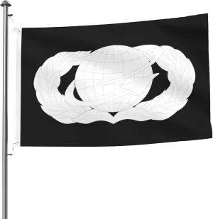 United States Air Force Manpower & Personnel Badge Flags for Outside 5x8 Ft Double Sided Polyester Outdoor Heavy Duty Flag for Home Yard Garden Seasonality Decor Welcome Banner