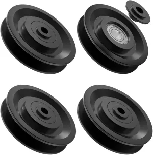 Universal Nylon Bearing Pulley Wheel Replace Gym Attachments Diameter 90mm/3.5" for Gym Equipment Part Cable Machine