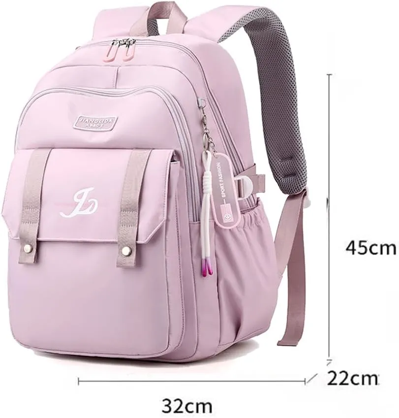 University Bookbag copmuter Daypack Backpack Outdoor Bag Waterproof Travel Notebook College Backpack (Grey)
