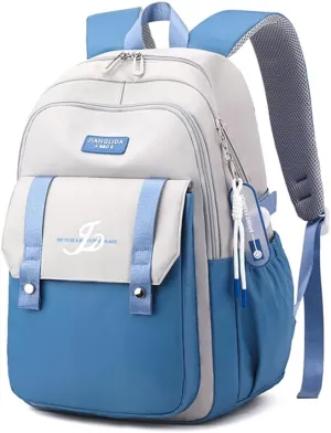 University Bookbag copmuter Daypack Backpack Outdoor Bag Waterproof Travel Notebook College Backpack (Grey)