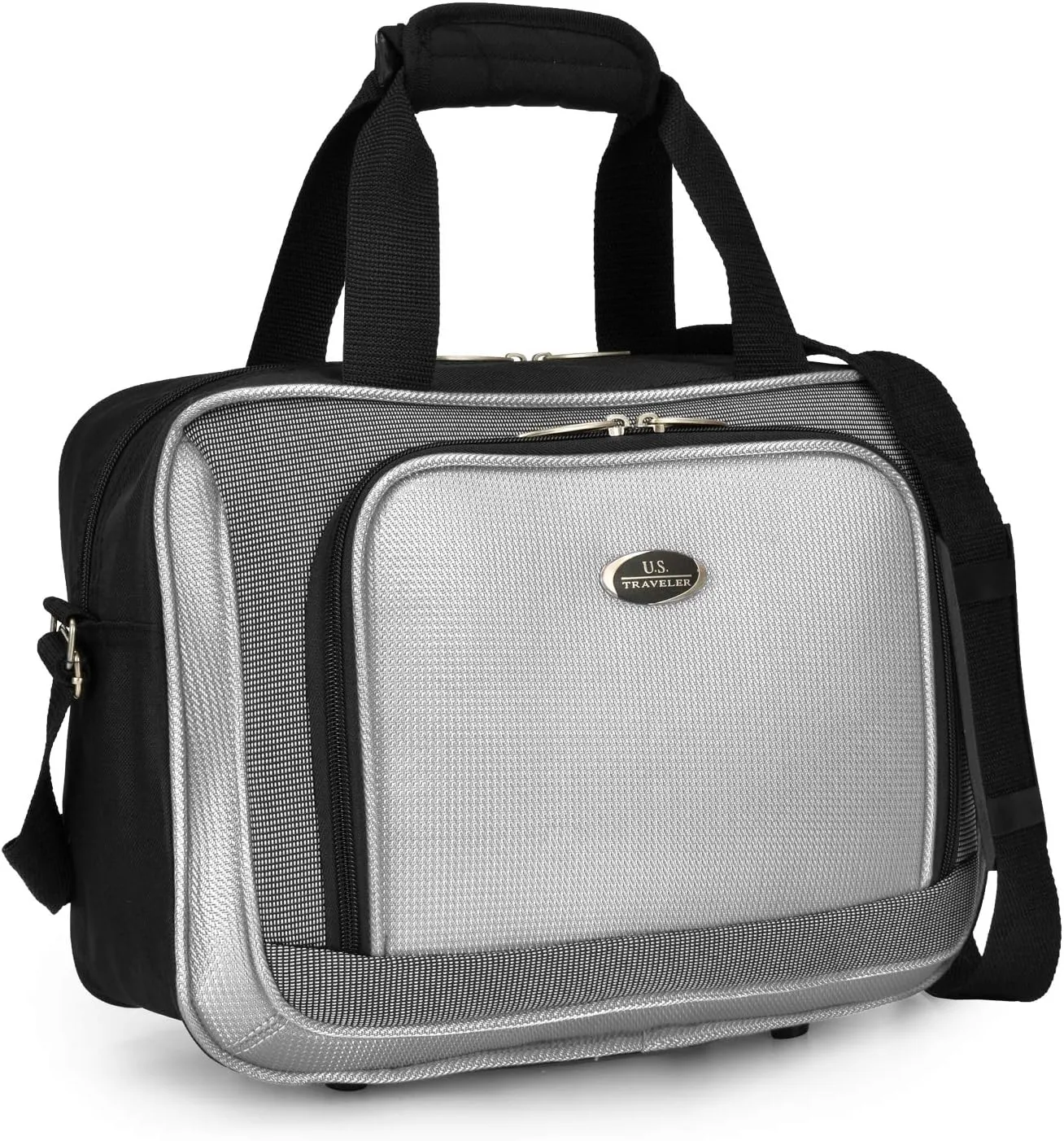 U.S. Traveler New Yorker Lightweight Softside Expandable Travel Rolling Luggage, Gray, 4-Piece Set (15/21/25/29)