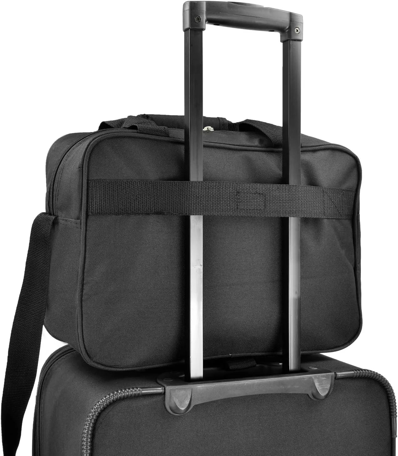 U.S. Traveler New Yorker Lightweight Softside Expandable Travel Rolling Luggage, Gray, 4-Piece Set (15/21/25/29)