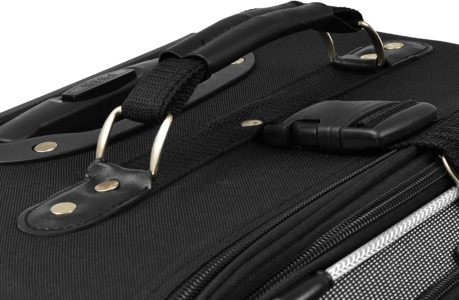 U.S. Traveler New Yorker Lightweight Softside Expandable Travel Rolling Luggage, Gray, 4-Piece Set (15/21/25/29)