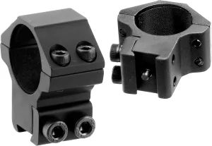 UTG 1"/2PCs Medium Profile Airgun Rings w/Stop Pin , Black