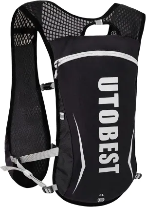 UTOBEST 10L Hydration Vest with 2L Water Bladder and 5L Running Vest Only