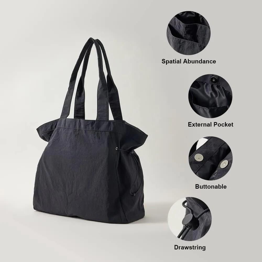 VAKAER Tote Bag for Women, 18L Side Cinch Shopper Bag, Large Hobo Bag, Lightweight Shoulder Bags for Work, Workout, Travel