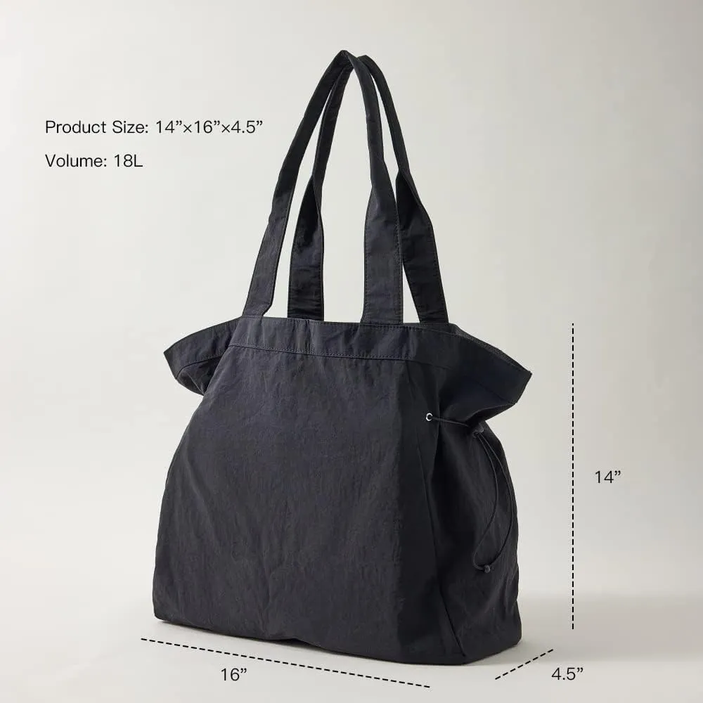 VAKAER Tote Bag for Women, 18L Side Cinch Shopper Bag, Large Hobo Bag, Lightweight Shoulder Bags for Work, Workout, Travel