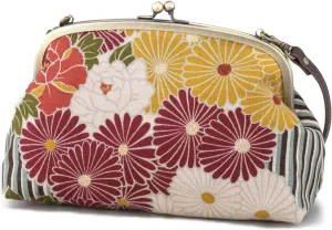Vintage Kiss Lock Purses and Handbags Crossbody Bag/Made in Japan Japanese Evening Clutch Buckle Purse Shoulder/for Woman