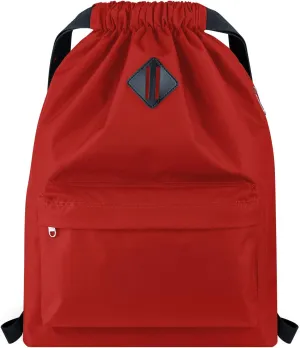Vorspack Drawstring Backpack Water Resistant String Bag Sports Gym Sack with Side Pocket for Men Women