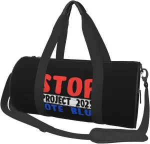 Vote Blue Stop Project 2025 Duffel Bag Gym Bag Travel Sports Tote Large Foldable Beach Swim Yoga2