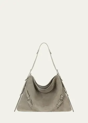 Voyou Medium Shoulder Bag in Suede