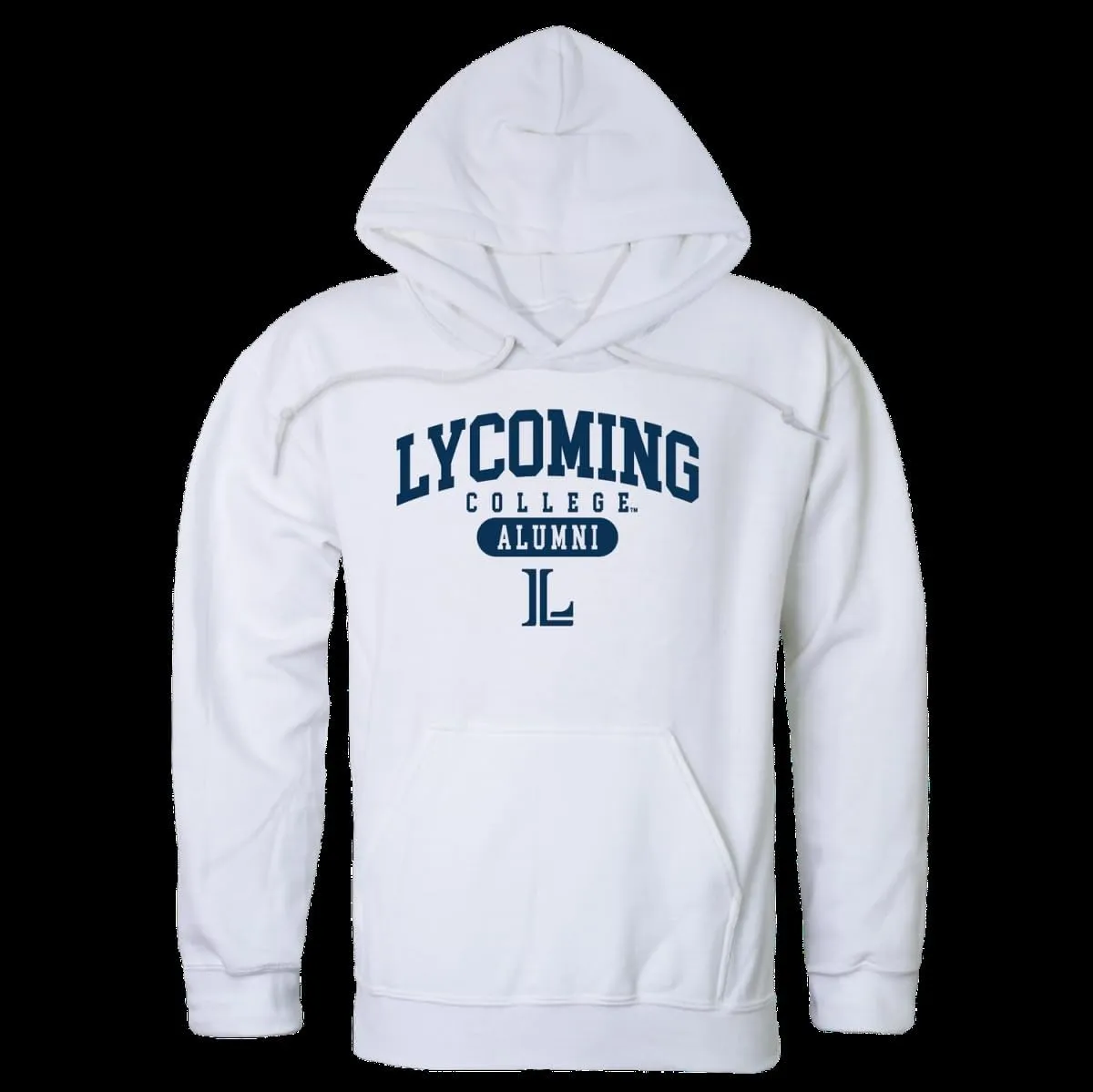 W Republic Lycoming Warriors Alumni Hoodie Sweatshirts - White, Medium