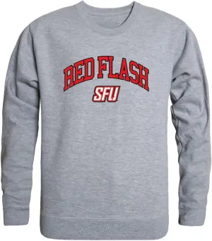 W Republic Saint Francis University Red Flash Campus Crewneck Sweatshirt Heather Grey Medium