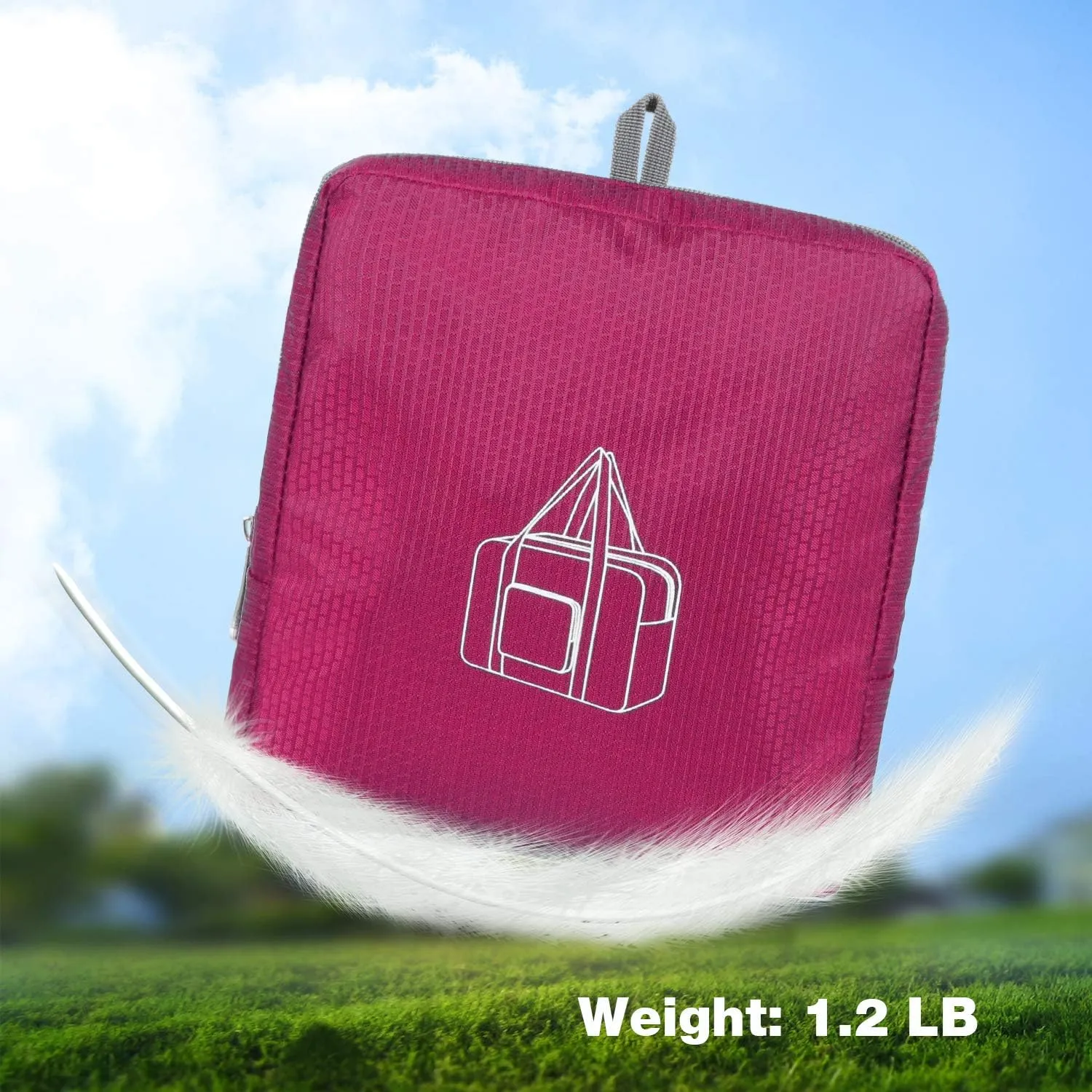 WANDF Foldable Travel Duffel Bag 60-120L Duffle Carry on for Women and Men