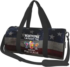 Warning I Bought The Drink Package Duffel Bag Gym Bag Travel Sports Tote Large Foldable Beach Swim Yoga8