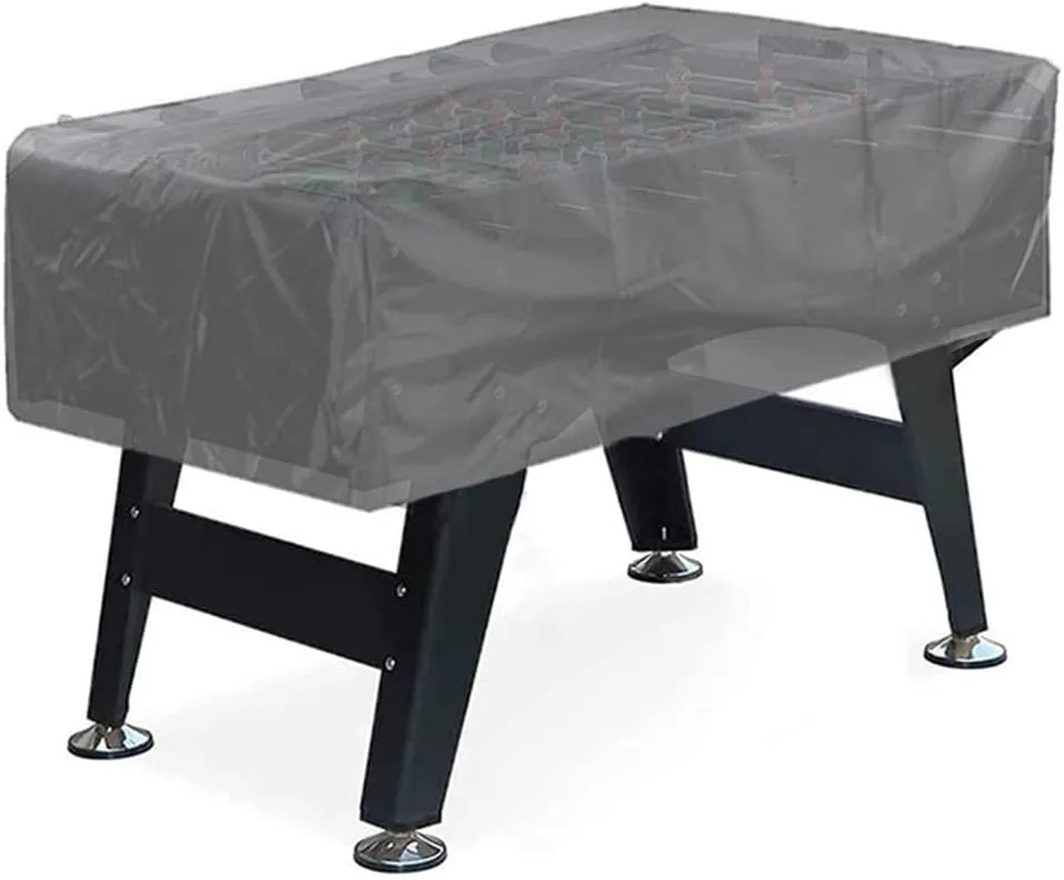 Waterproof Foosball Table Cover Folding 210D/420D Dustproof with Adjustable Strap 63x45.3x19.7'', Rectangular Furniture Protection Case Durable Billiard Soccer Table Cover