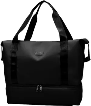 Waterproof Travel Duffle Bag Gym Tote Bag with Shoes Compartment Weekender Overnight Case Portable Airplane Carrying Handbag
