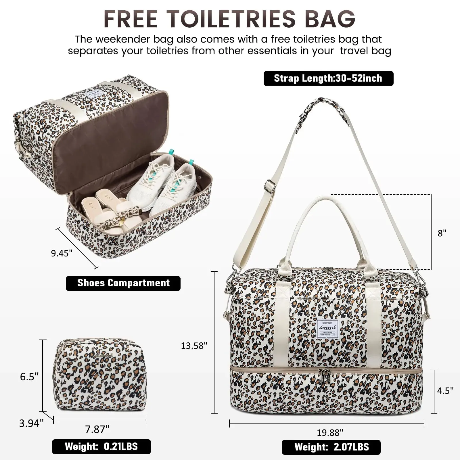 Weekender Bag with Toiletry Bag