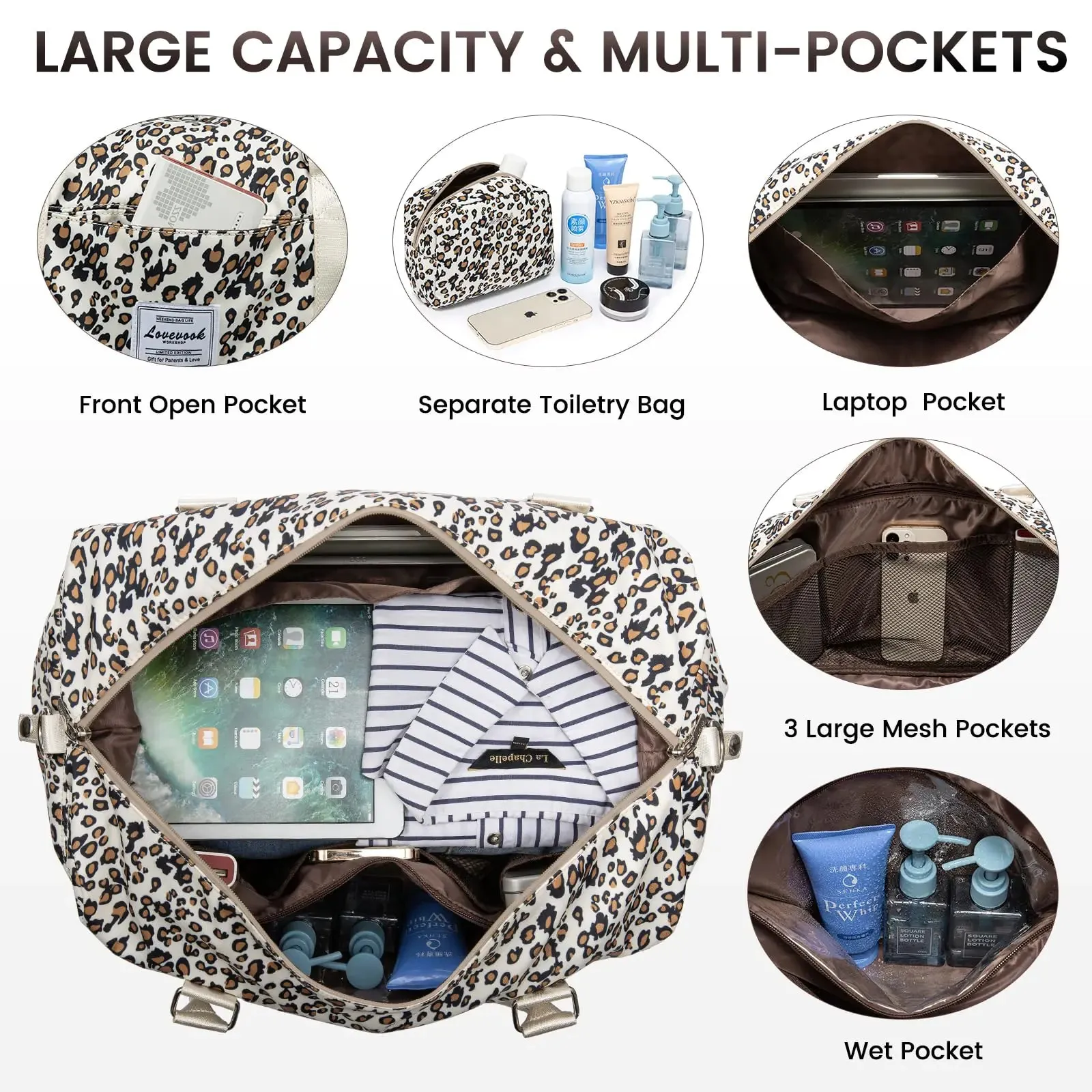 Weekender Bag with Toiletry Bag