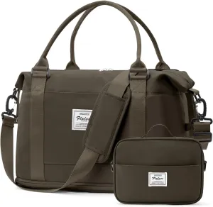 Weekender Bags for Women,Personal Item Travel Bag,Overnight Travel Duffel Bag with Expandable Shoes Compartment & Wet Pocket