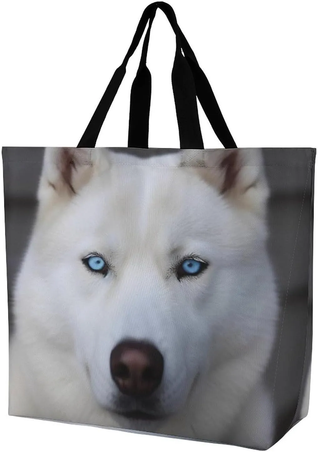 White Head Eagle Tote Bag for Women Reusable Grocery Shoulder Bags Shopping Bag for Travel, Groceries