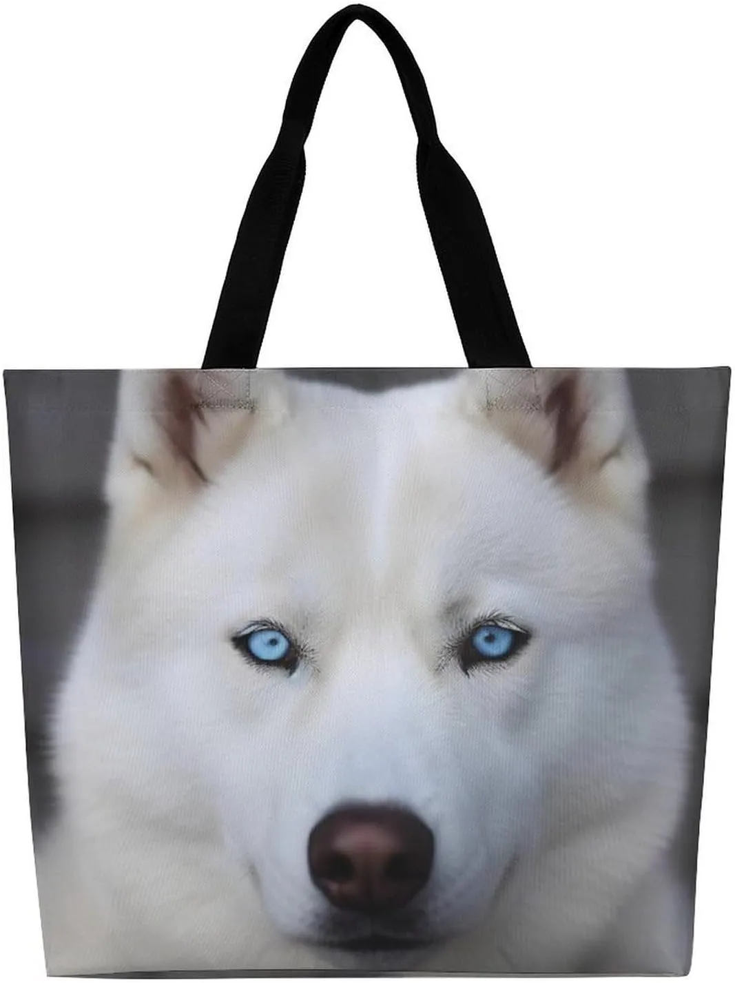 White Head Eagle Tote Bag for Women Reusable Grocery Shoulder Bags Shopping Bag for Travel, Groceries