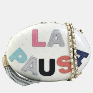 White La Pausa Evening Bag