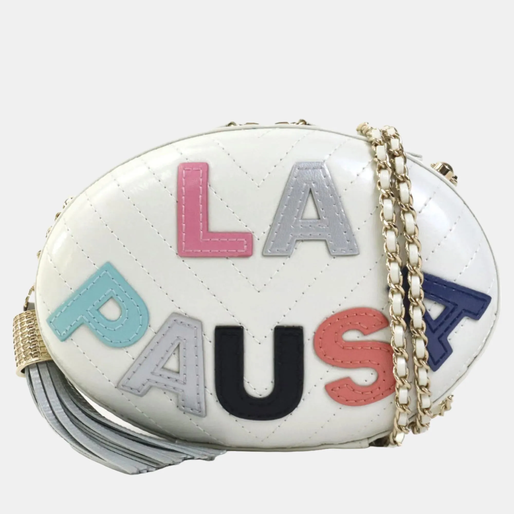White La Pausa Evening Bag