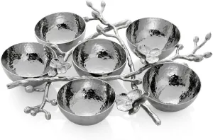 White Orchid 6 Compartment Plate