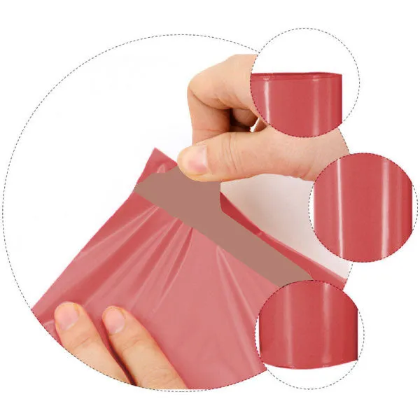 Wholesale 10,000pcs 310mm x 405mm   45mm Poly Mailing Courier Satchels - Light Pink