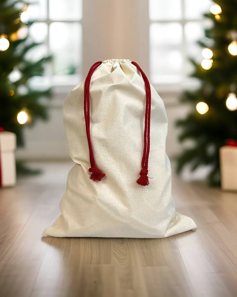 Wholesale 24 in Cotton Laundry Bags / Santa Sacks