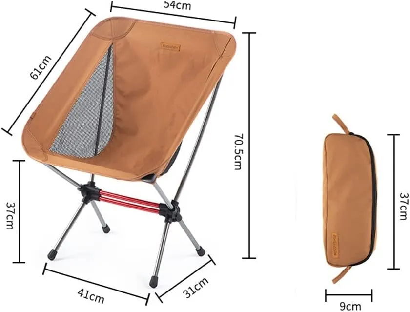 Widened Outdoor Folding Chair Portable Leisure Sketching Beach Camping Fishing Moon Chair (Vert 70.55437cm)