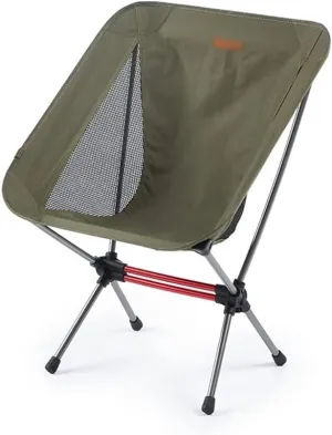 Widened Outdoor Folding Chair Portable Leisure Sketching Beach Camping Fishing Moon Chair (Vert 70.55437cm)