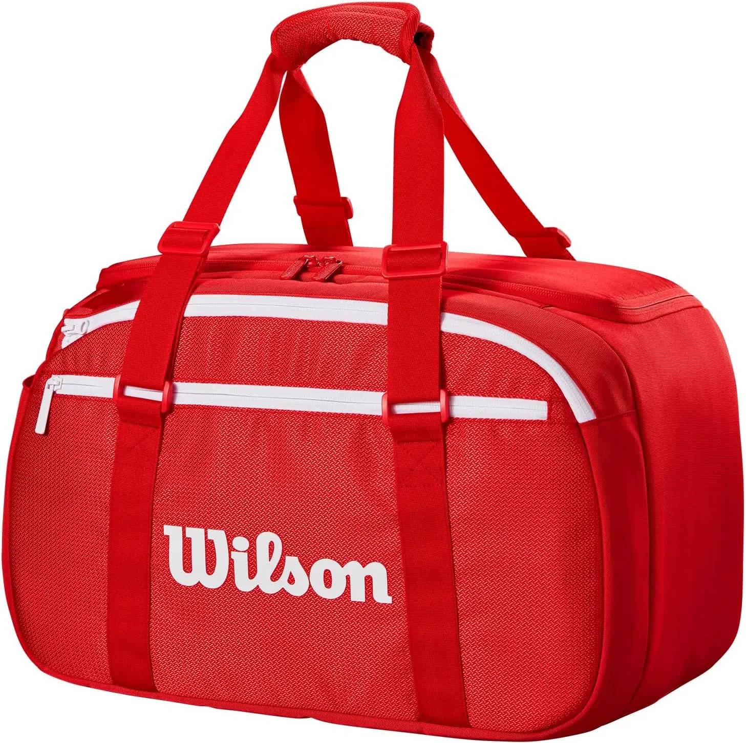 WILSON 2025 Super Tour Red Tennis Racket Bags - Red/White